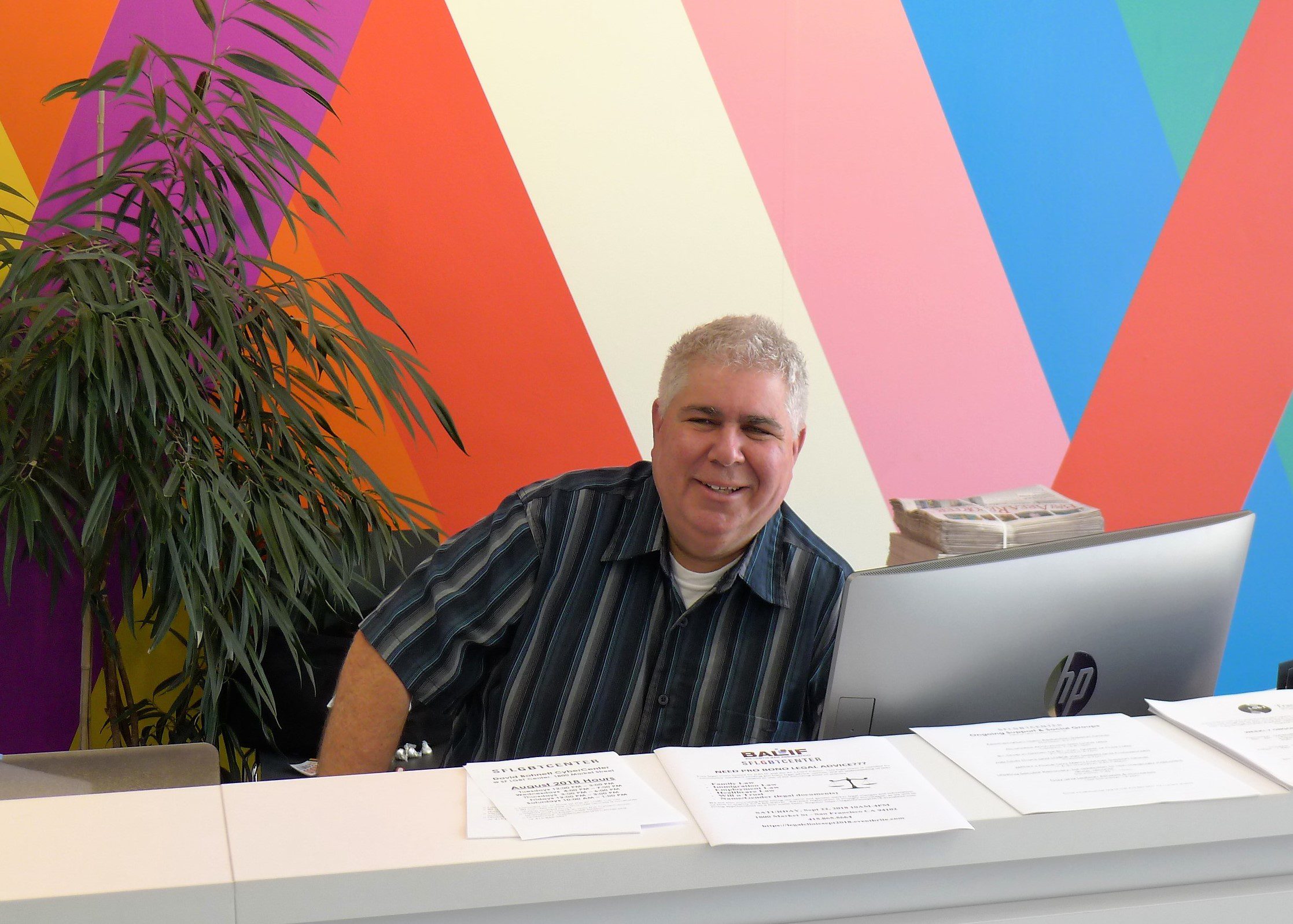 Information Desk at SF LGBT Center