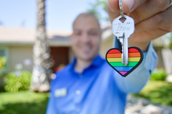 Homeowner with key